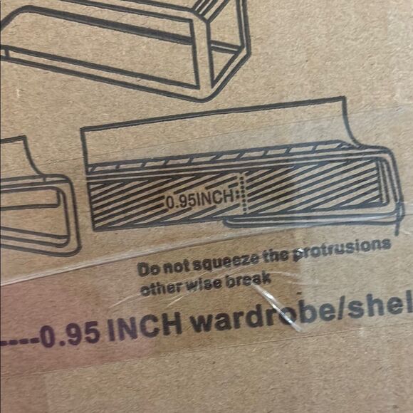 Acrylic Shelf Dividers - Clear. Six pack - Picture 10 of 11